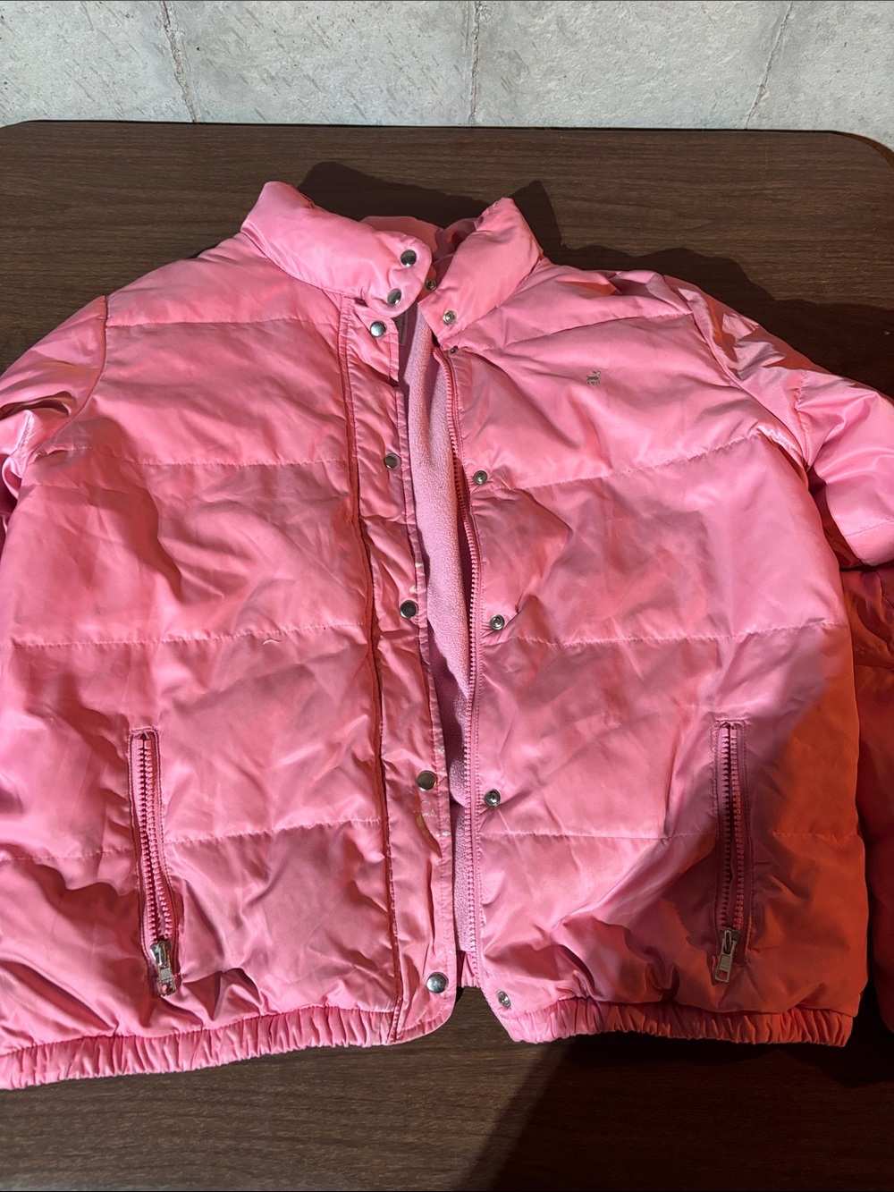 Old Navy Pink Quilted Puffer Jacket for Kids